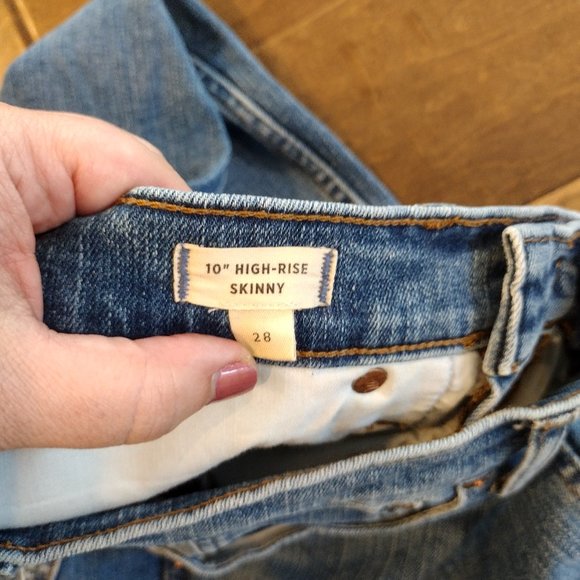 MADEWELL 10" High-Rise Skinny Jean, dark wash, 28 - Picture 9 of 14